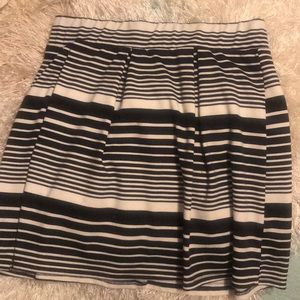Living Doll LA Black and White striped mini skirt